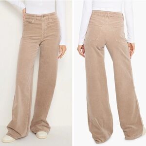 Good American Good Slate Corduroy Loose Wide Leg Pant